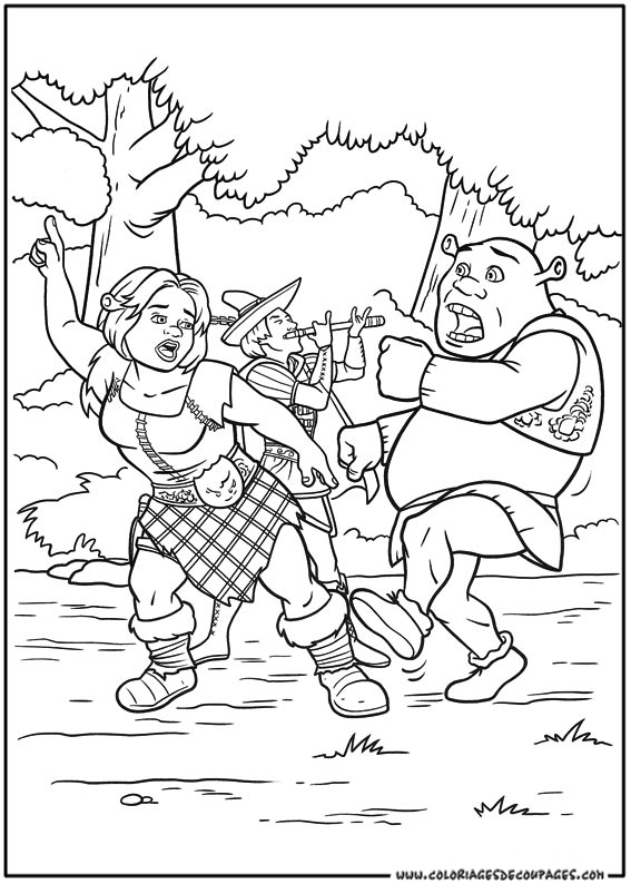Coloring page: Shrek (Animation Movies) #115222 - Free Printable Coloring Pages