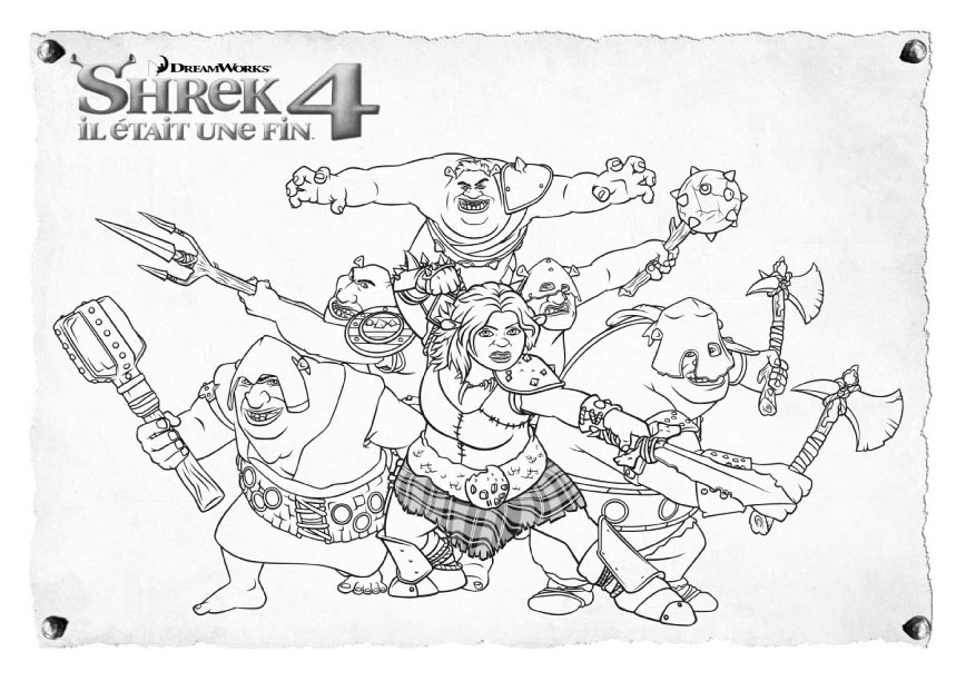 Coloring page: Shrek (Animation Movies) #115230 - Free Printable Coloring Pages