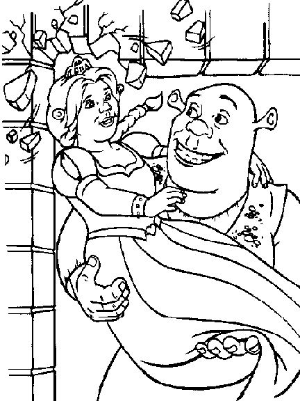 Coloring page: Shrek (Animation Movies) #115234 - Free Printable Coloring Pages