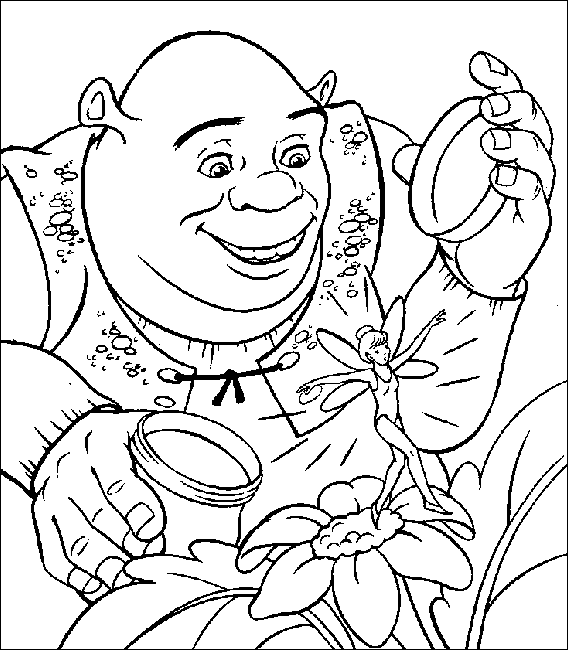 Coloring page: Shrek (Animation Movies) #115239 - Free Printable Coloring Pages
