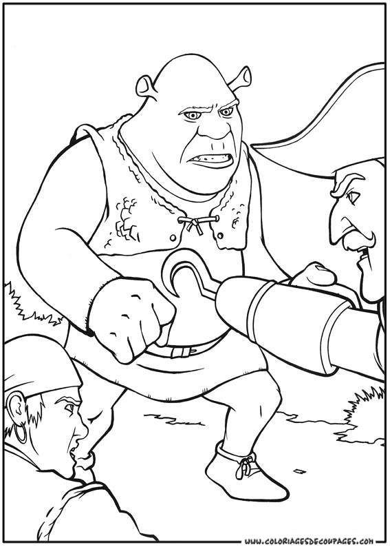 Coloring page: Shrek (Animation Movies) #115253 - Free Printable Coloring Pages
