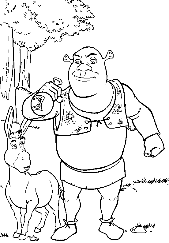 Coloring page: Shrek (Animation Movies) #115257 - Free Printable Coloring Pages