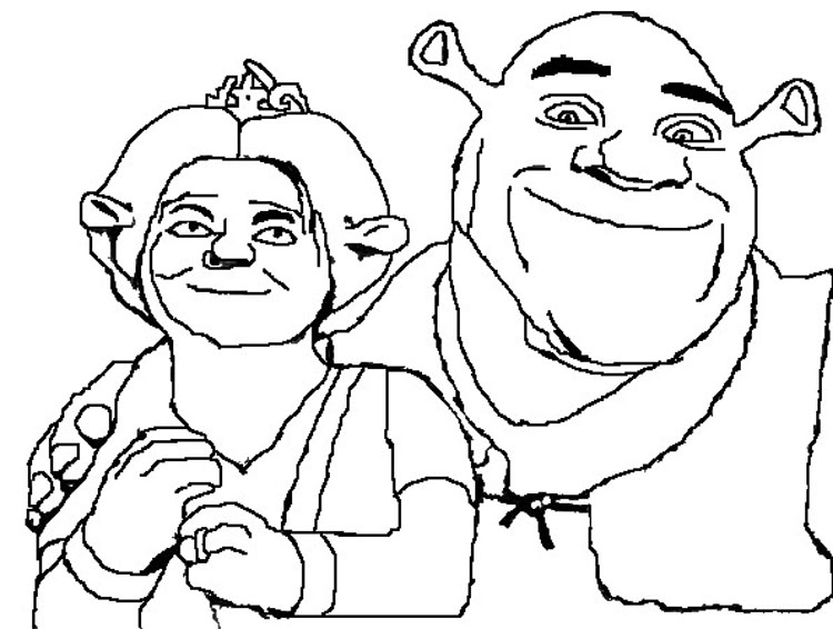Coloring page: Shrek (Animation Movies) #115259 - Free Printable Coloring Pages