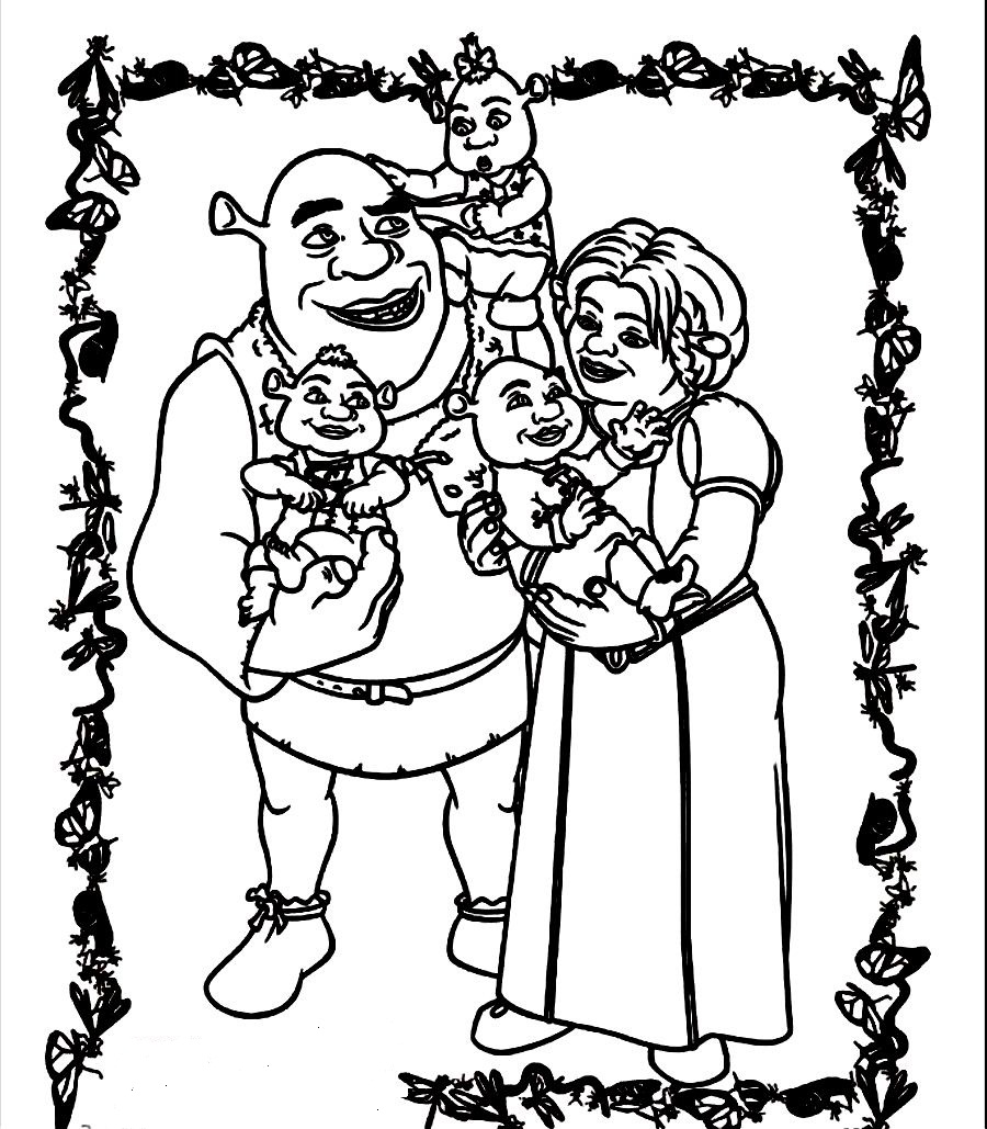 Coloring page: Shrek (Animation Movies) #115261 - Free Printable Coloring Pages