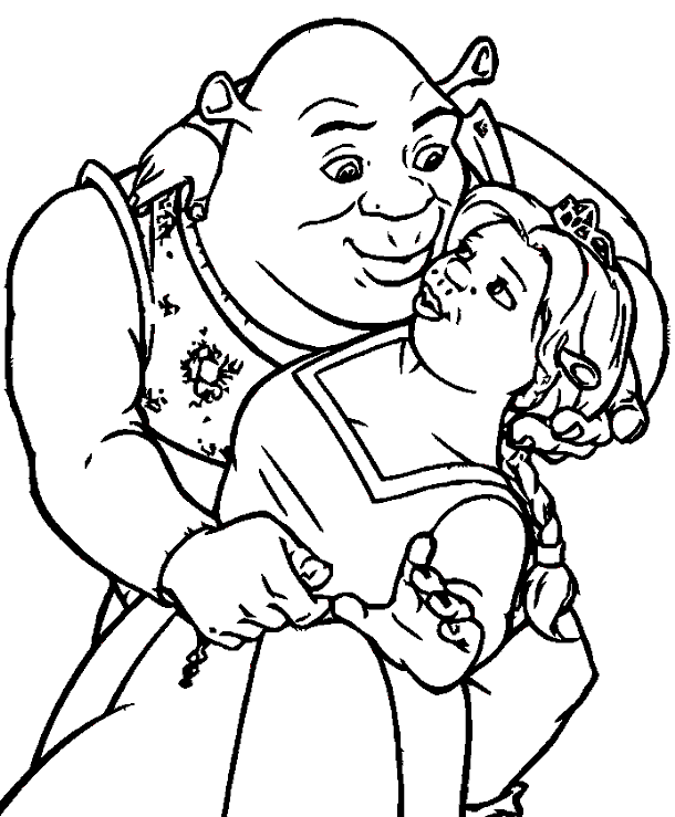 Coloring page: Shrek (Animation Movies) #115281 - Free Printable Coloring Pages