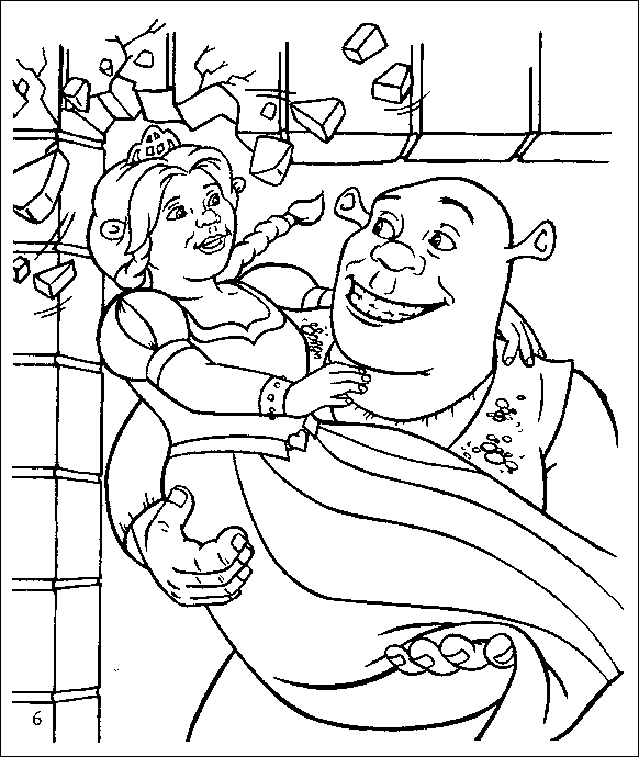 Coloring page: Shrek (Animation Movies) #115287 - Free Printable Coloring Pages