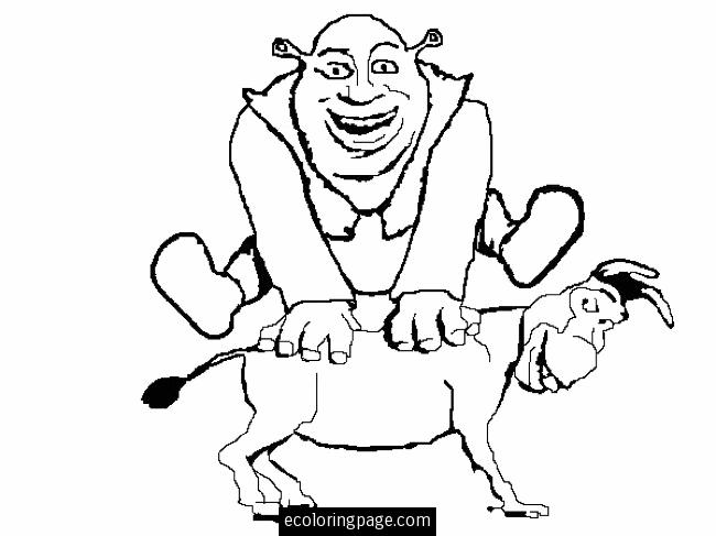 Coloring page: Shrek (Animation Movies) #115299 - Free Printable Coloring Pages