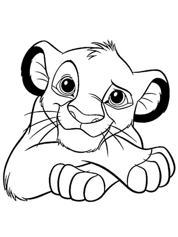 Coloring page: Simba (Animation Movies) #169995 - Free Printable Coloring Pages
