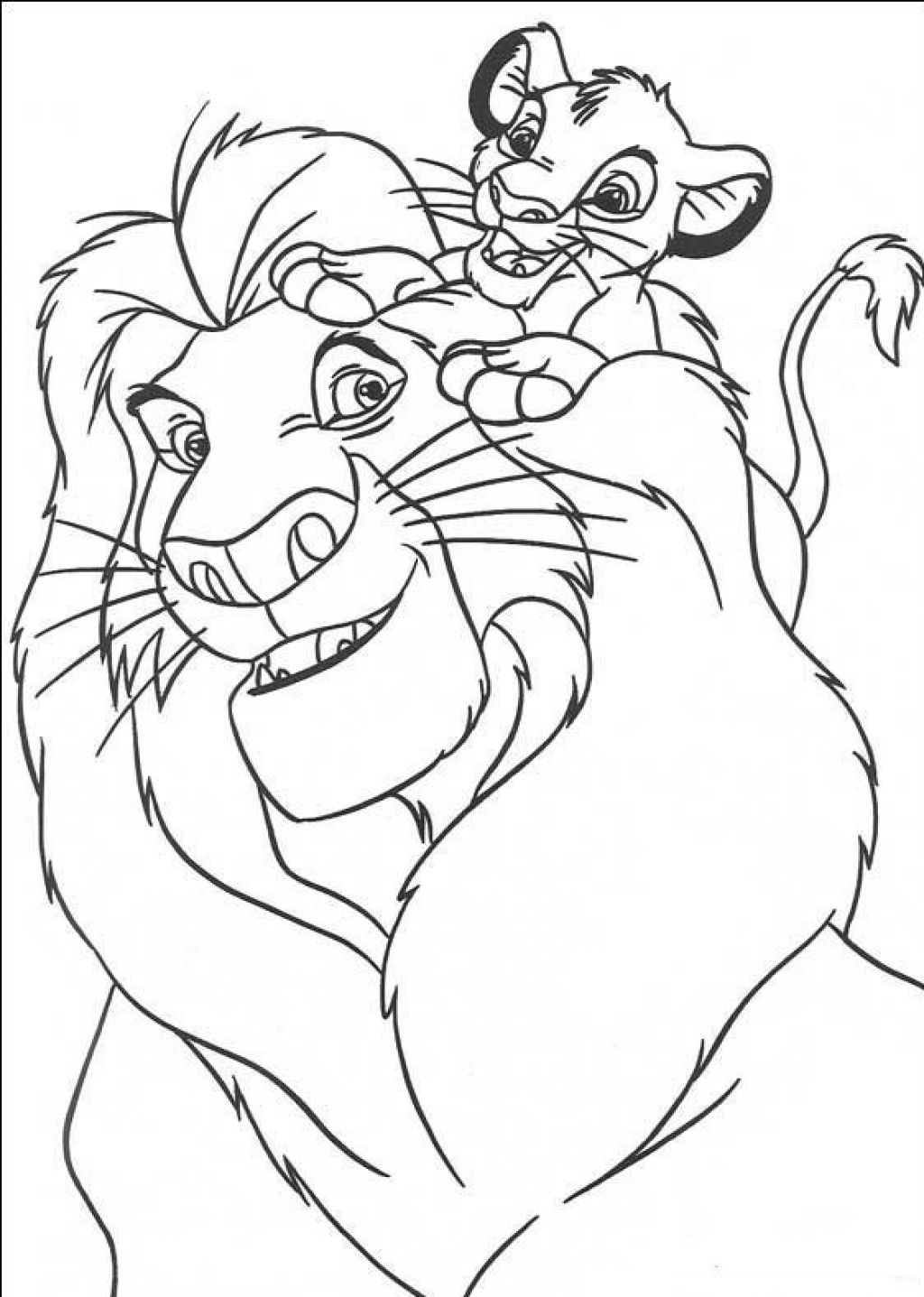 Coloring page: Simba (Animation Movies) #170002 - Free Printable Coloring Pages