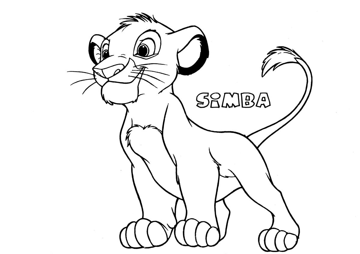 Coloring page: Simba (Animation Movies) #170003 - Free Printable Coloring Pages