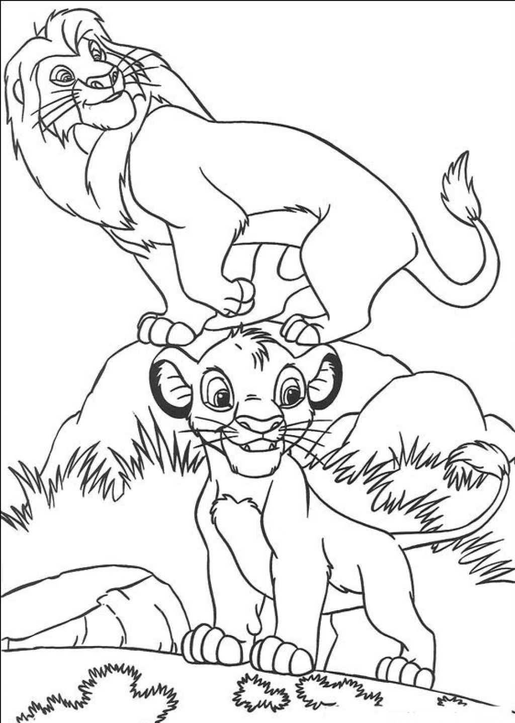 Coloring page: Simba (Animation Movies) #170010 - Free Printable Coloring Pages