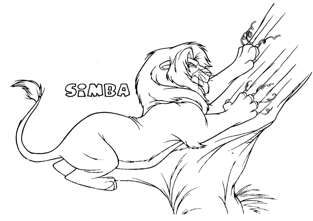 Coloring page: Simba (Animation Movies) #170016 - Free Printable Coloring Pages