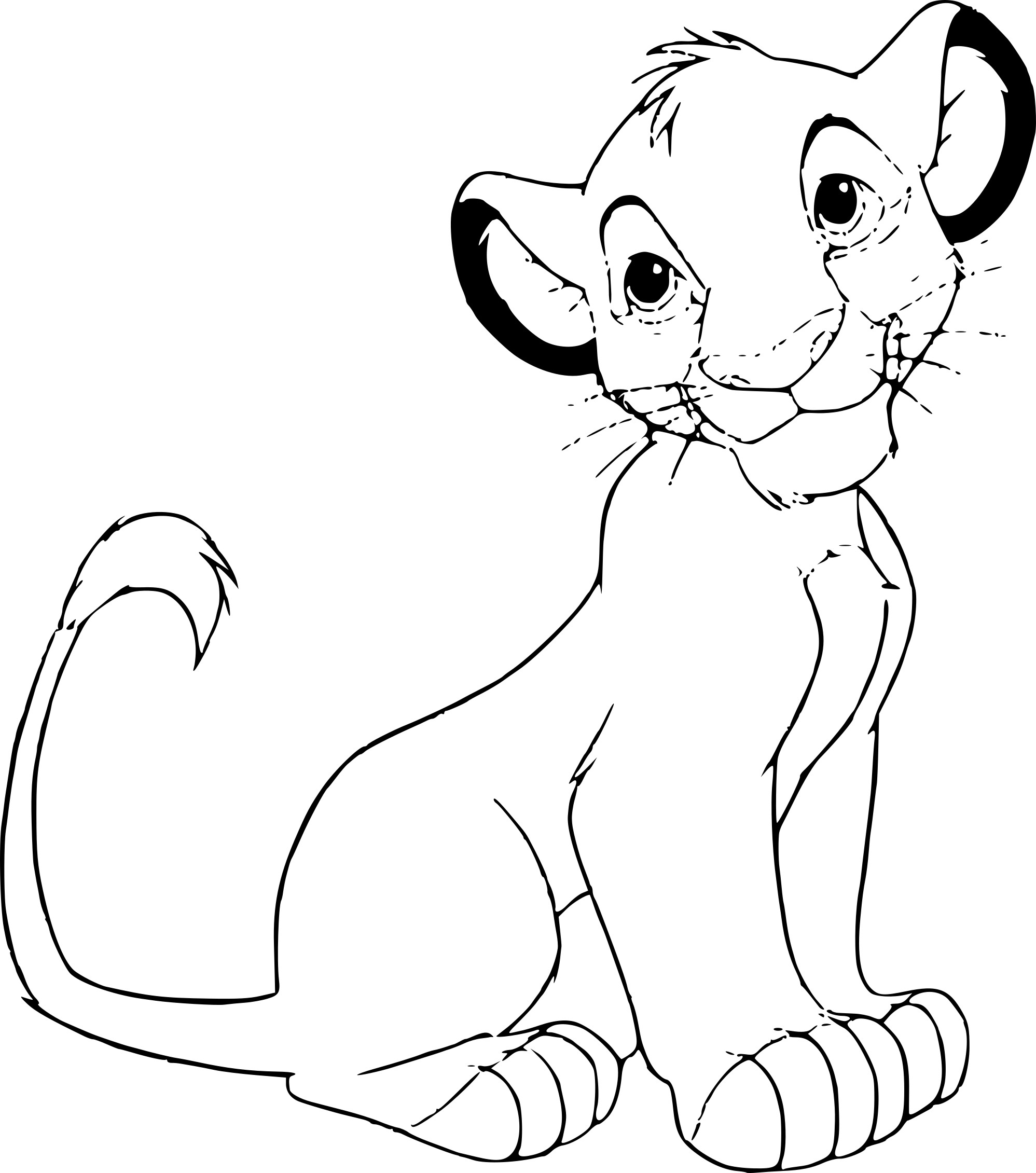 Coloring page: Simba (Animation Movies) #170026 - Free Printable Coloring Pages