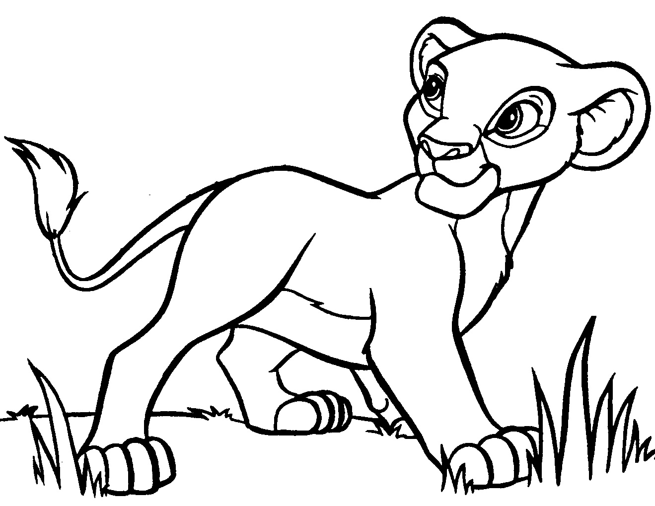 Coloring page: Simba (Animation Movies) #170030 - Free Printable Coloring Pages