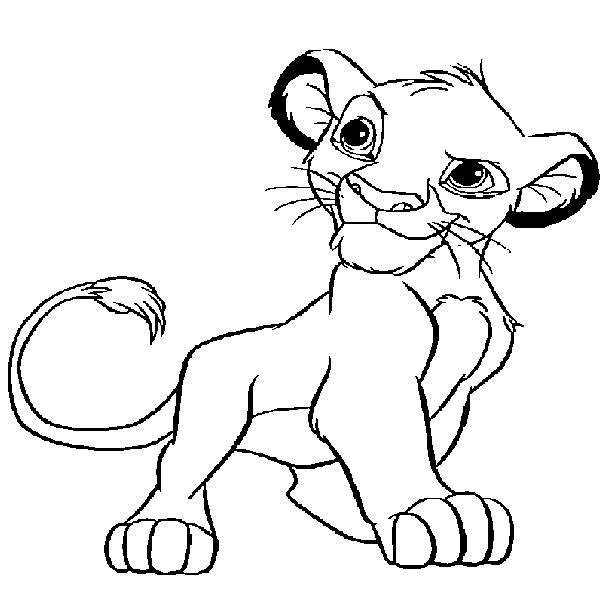Coloring page: Simba (Animation Movies) #170032 - Free Printable Coloring Pages