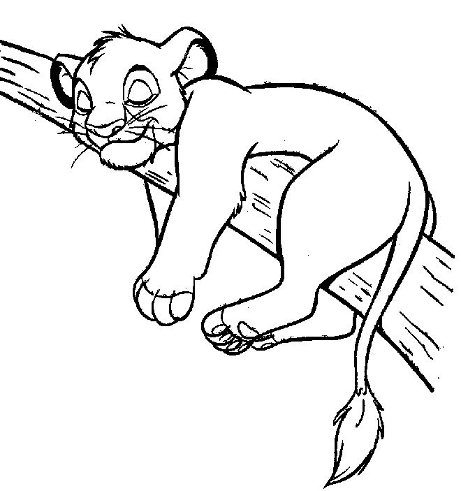 Coloring page: Simba (Animation Movies) #170033 - Free Printable Coloring Pages