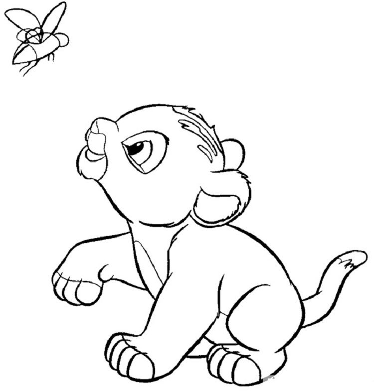 Coloring page: Simba (Animation Movies) #170035 - Free Printable Coloring Pages