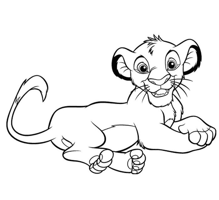 Coloring page: Simba (Animation Movies) #170036 - Free Printable Coloring Pages