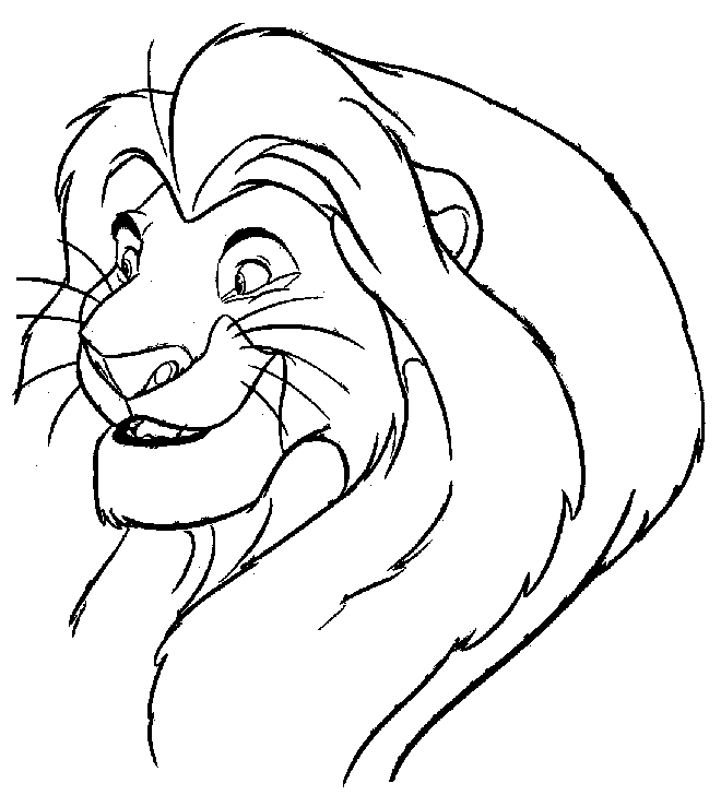 Coloring page: Simba (Animation Movies) #170038 - Free Printable Coloring Pages