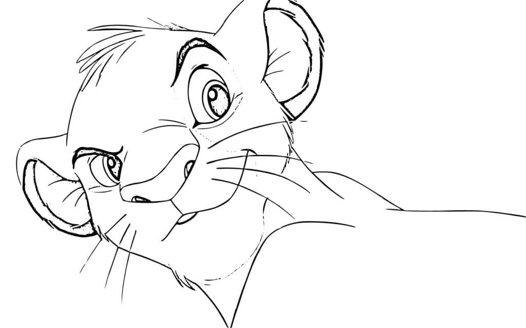 Free printable Simba coloring page #202495 from Animation Movies collection
