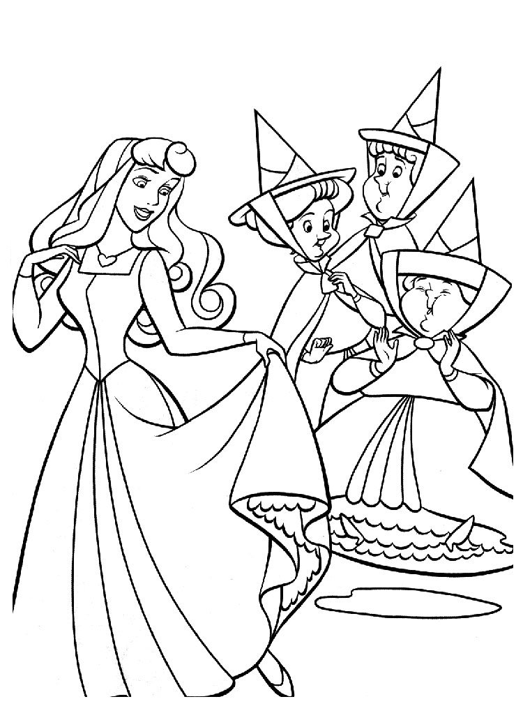 Coloring page: Sleeping Beauty (Animation Movies) #130712 - Free Printable Coloring Pages