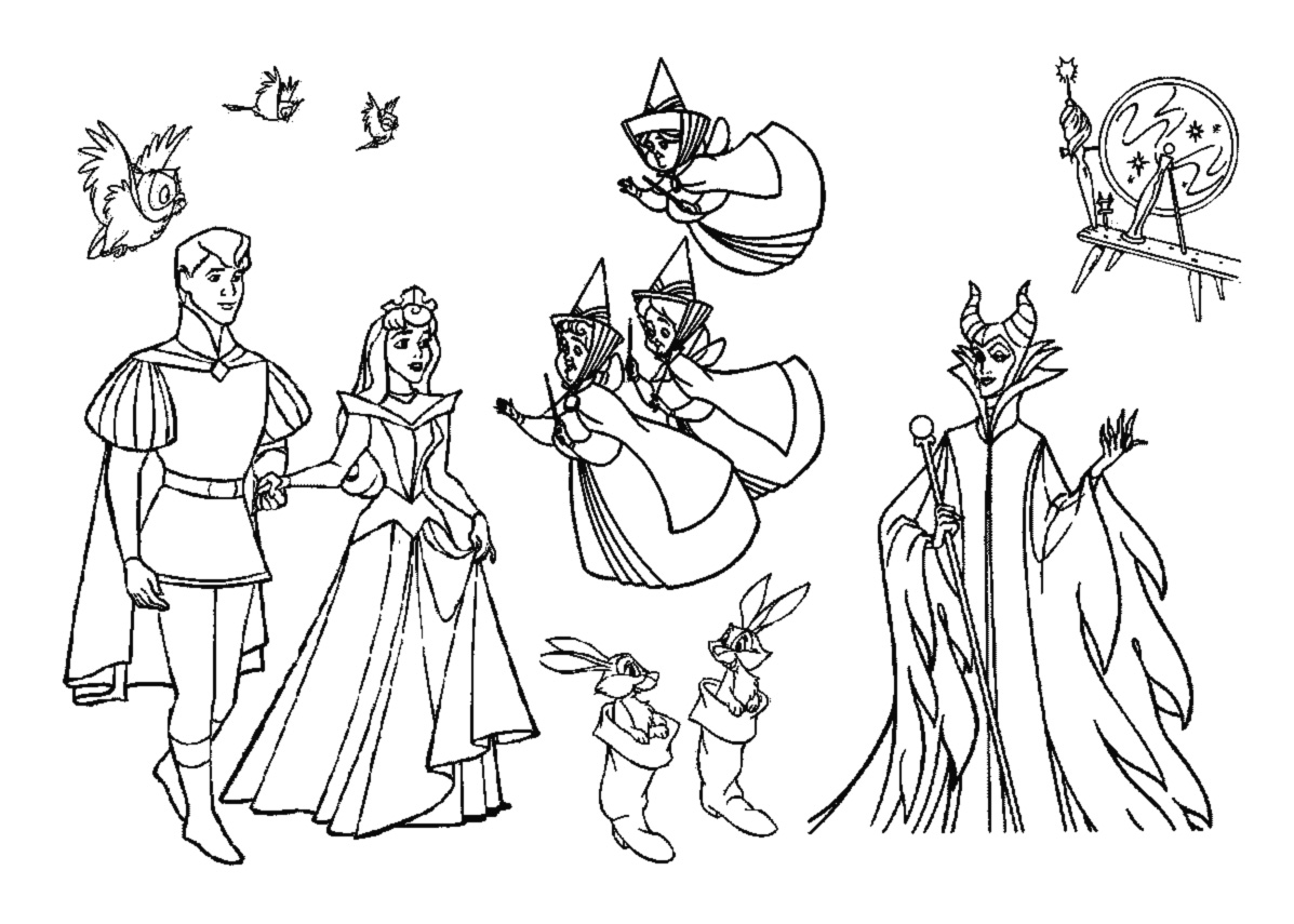 Coloring page: Sleeping Beauty (Animation Movies) #130736 - Free Printable Coloring Pages