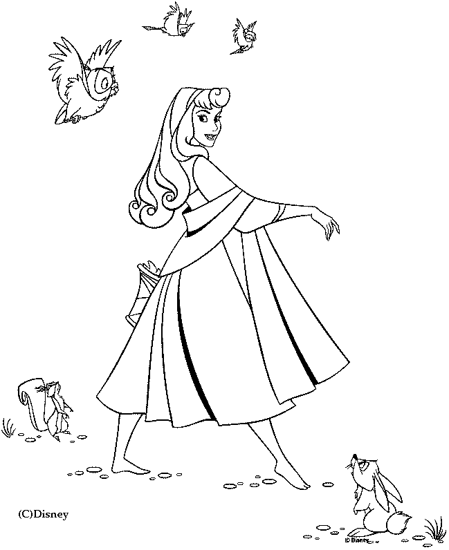 Coloring page: Sleeping Beauty (Animation Movies) #130791 - Free Printable Coloring Pages