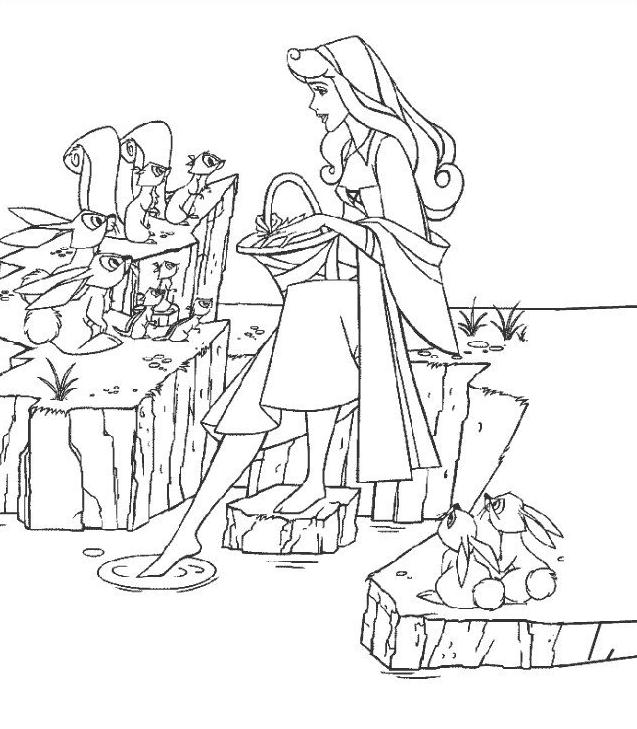 Coloring page: Sleeping Beauty (Animation Movies) #130801 - Free Printable Coloring Pages