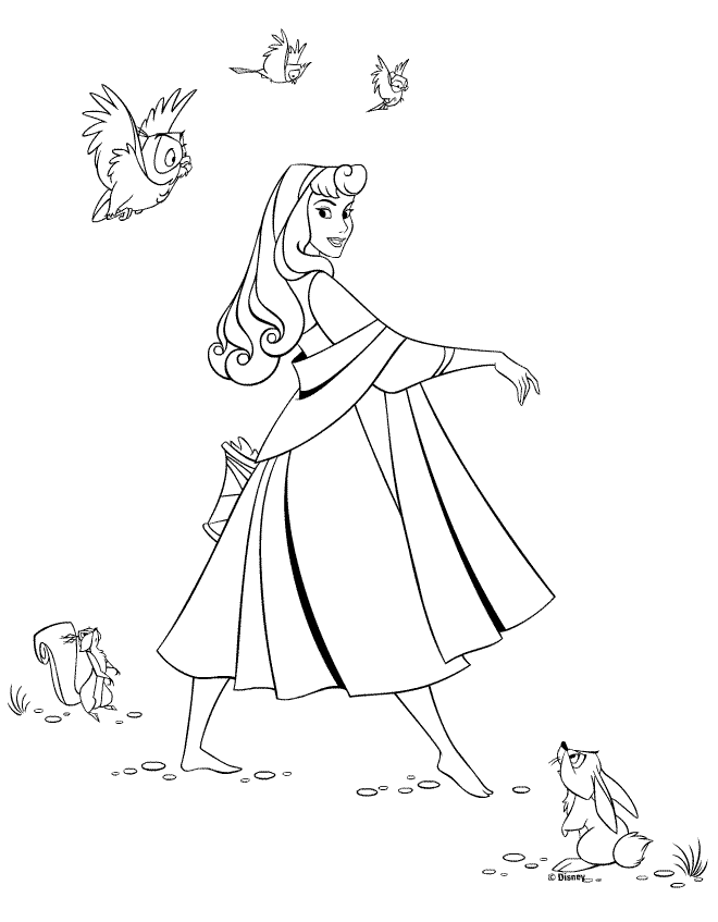 Coloring page: Sleeping Beauty (Animation Movies) #130807 - Free Printable Coloring Pages
