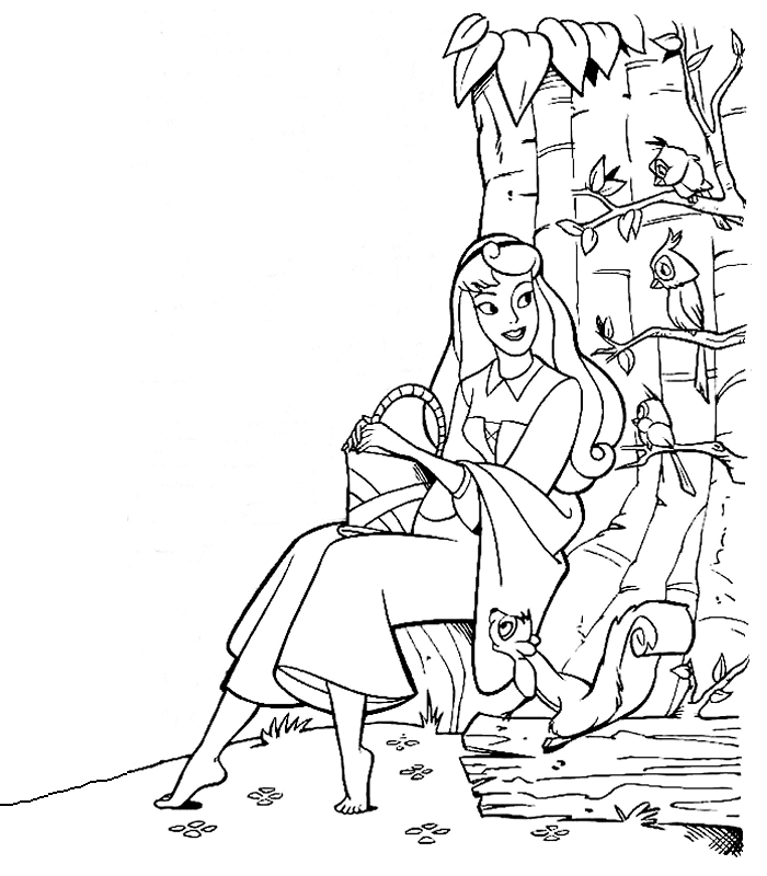 Coloring page: Sleeping Beauty (Animation Movies) #130834 - Free Printable Coloring Pages