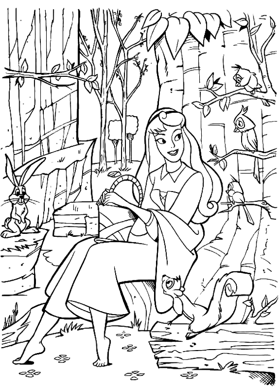 Coloring page: Sleeping Beauty (Animation Movies) #130836 - Free Printable Coloring Pages