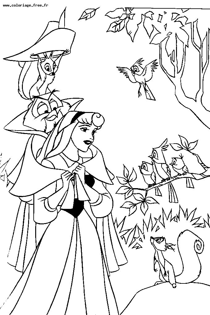 Coloring page: Sleeping Beauty (Animation Movies) #130853 - Free Printable Coloring Pages