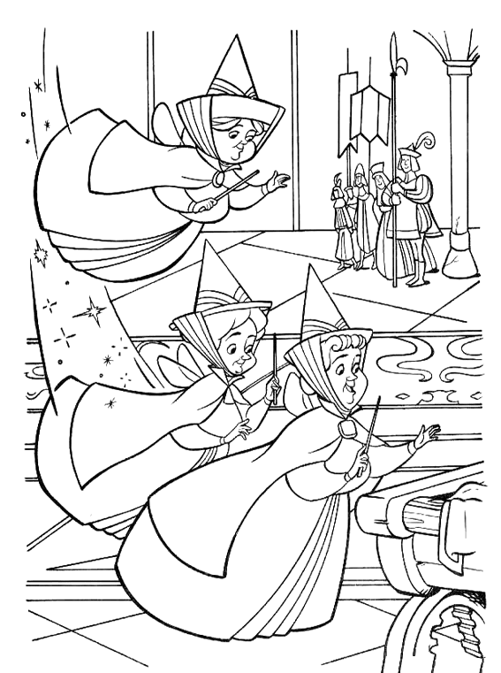 Coloring page: Sleeping Beauty (Animation Movies) #130863 - Free Printable Coloring Pages