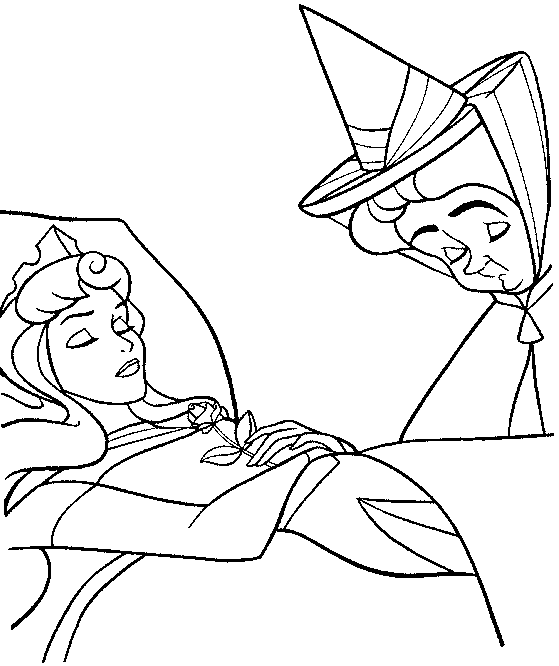 Coloring page: Sleeping Beauty (Animation Movies) #130871 - Free Printable Coloring Pages