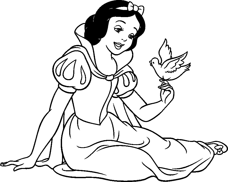 Coloring page: Snow White and the Seven Dwarfs (Animation Movies) #133837 - Free Printable Coloring Pages