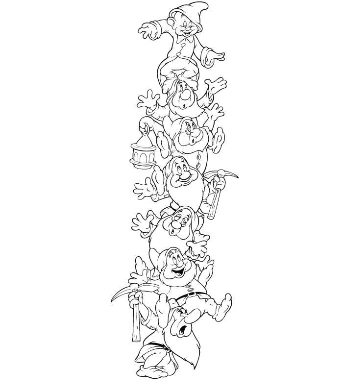 Coloring page: Snow White and the Seven Dwarfs (Animation Movies) #133840 - Free Printable Coloring Pages