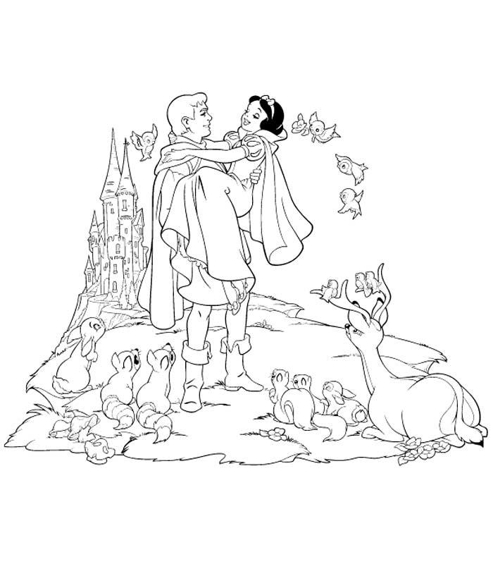Coloring page: Snow White and the Seven Dwarfs (Animation Movies) #133854 - Free Printable Coloring Pages