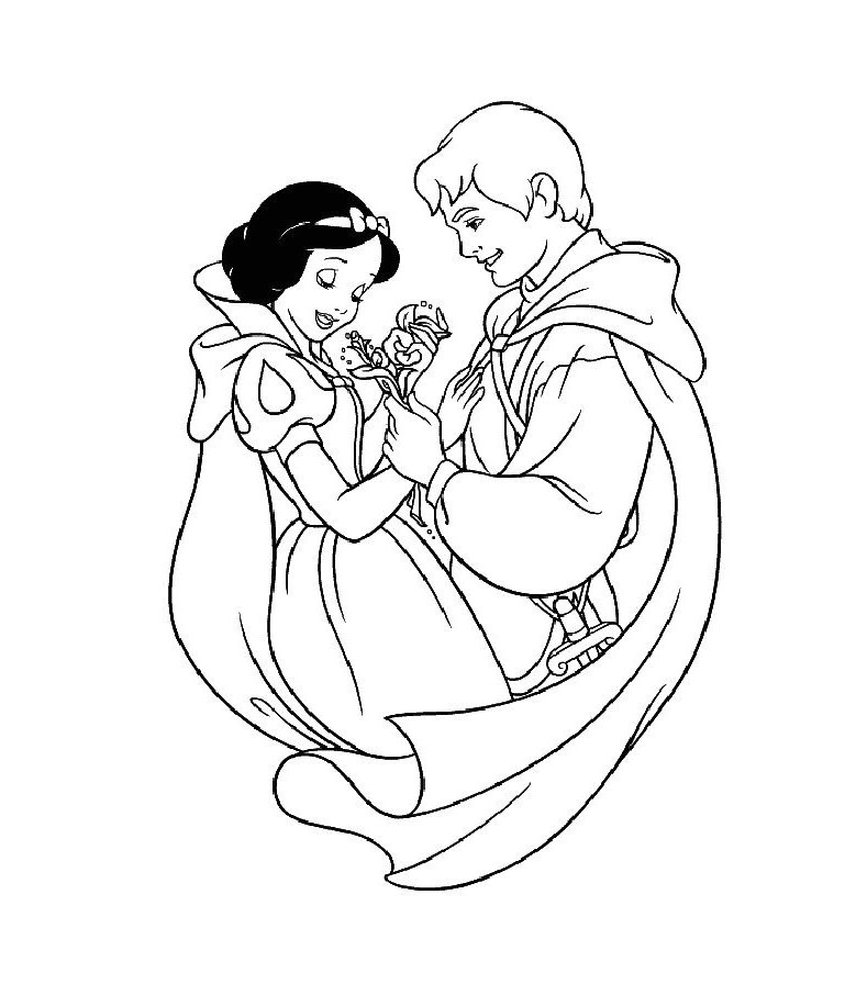 Coloring page: Snow White and the Seven Dwarfs (Animation Movies) #133855 - Free Printable Coloring Pages