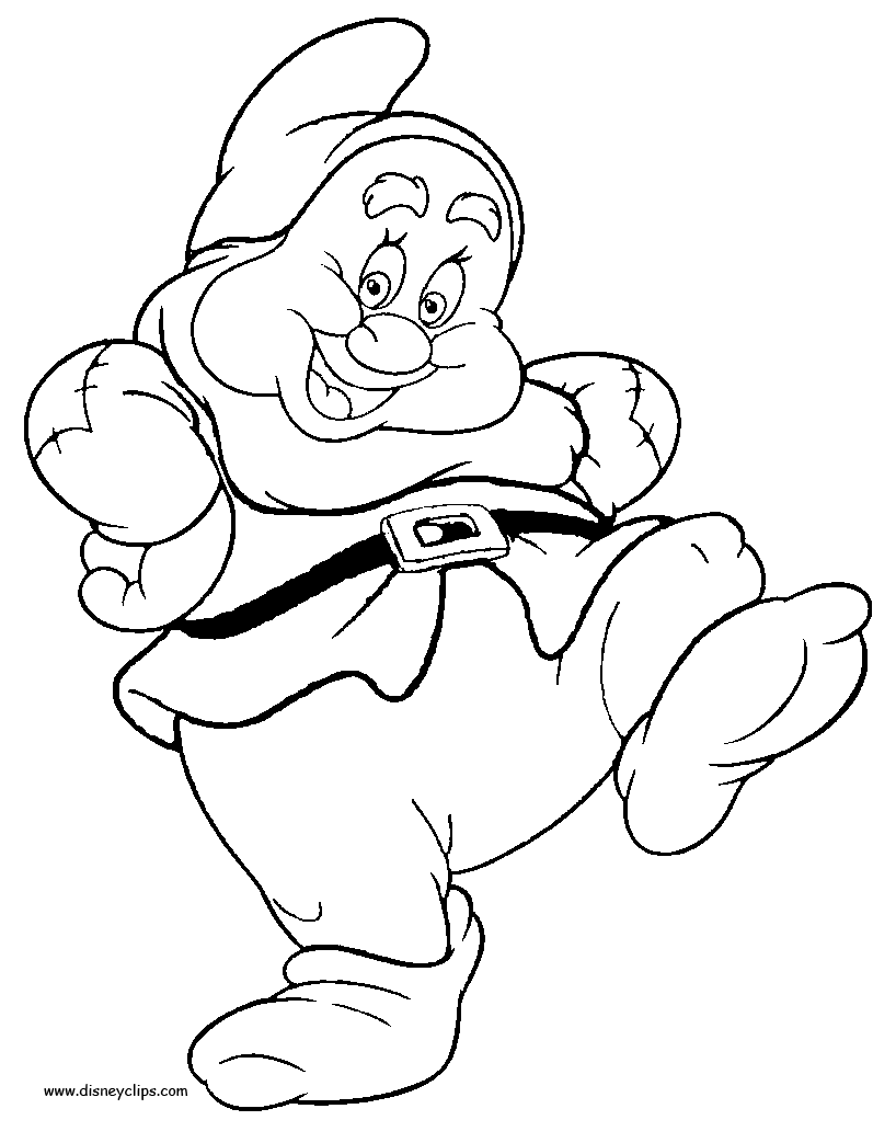 Coloring page: Snow White and the Seven Dwarfs (Animation Movies) #133870 - Free Printable Coloring Pages