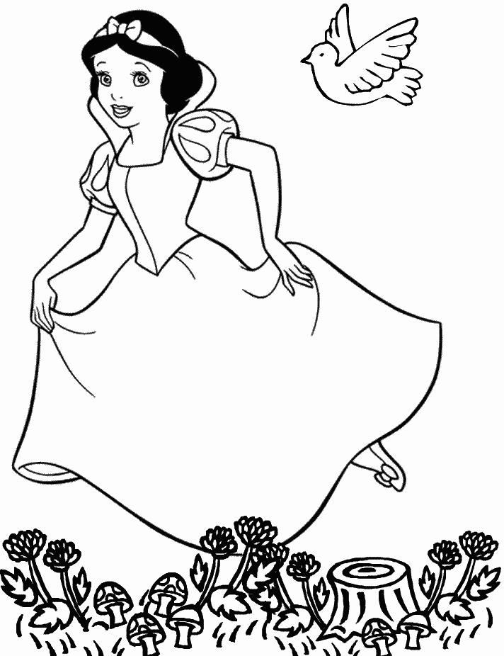 Coloring page: Snow White and the Seven Dwarfs (Animation Movies) #133874 - Free Printable Coloring Pages
