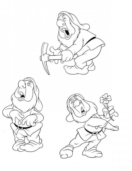 Coloring page: Snow White and the Seven Dwarfs (Animation Movies) #133886 - Free Printable Coloring Pages