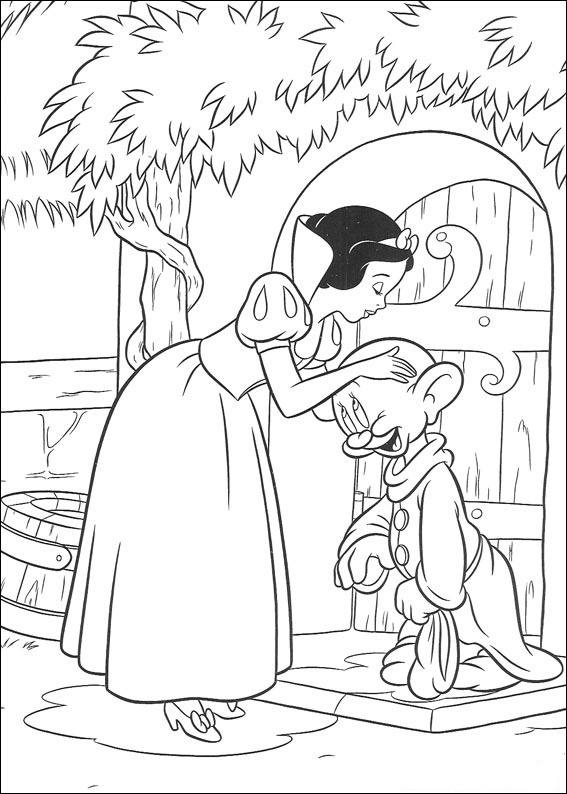 Coloring page: Snow White and the Seven Dwarfs (Animation Movies) #133891 - Free Printable Coloring Pages