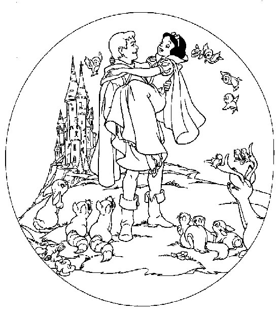 Coloring page: Snow White and the Seven Dwarfs (Animation Movies) #133893 - Free Printable Coloring Pages