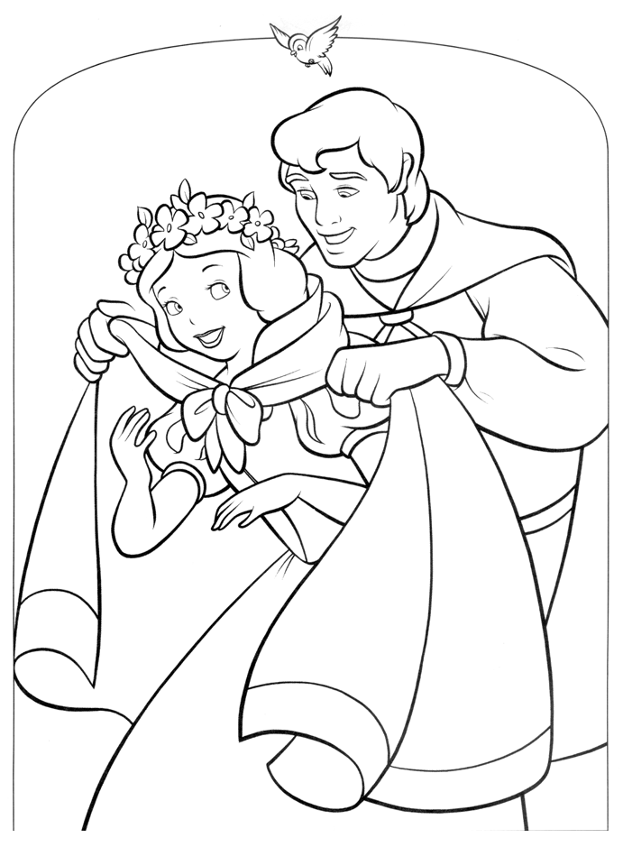 Coloring page: Snow White and the Seven Dwarfs (Animation Movies) #133900 - Free Printable Coloring Pages
