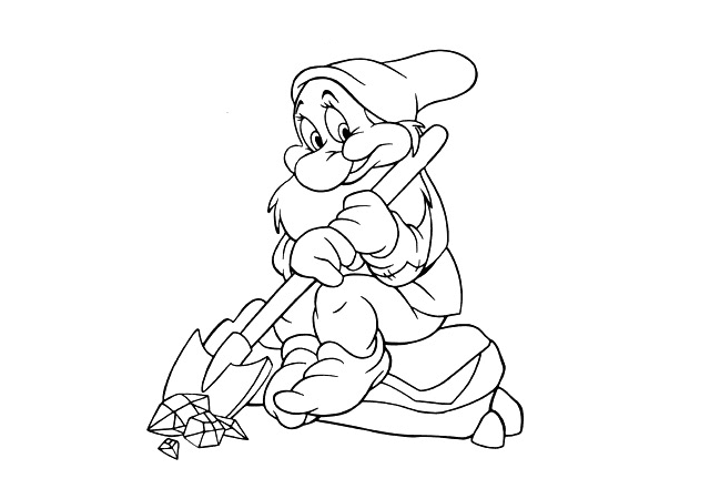 Coloring page: Snow White and the Seven Dwarfs (Animation Movies) #133912 - Free Printable Coloring Pages