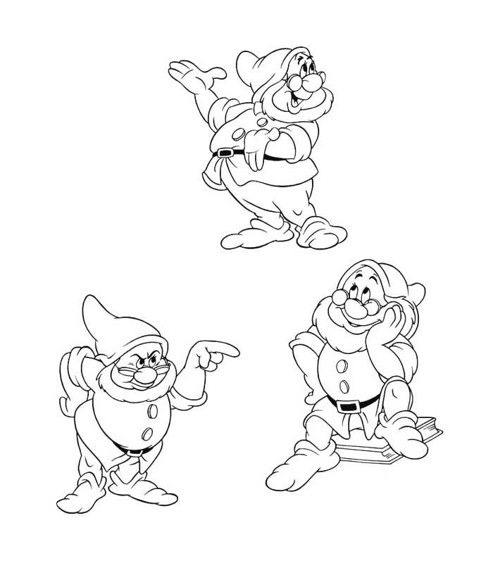 Coloring page: Snow White and the Seven Dwarfs (Animation Movies) #133916 - Free Printable Coloring Pages