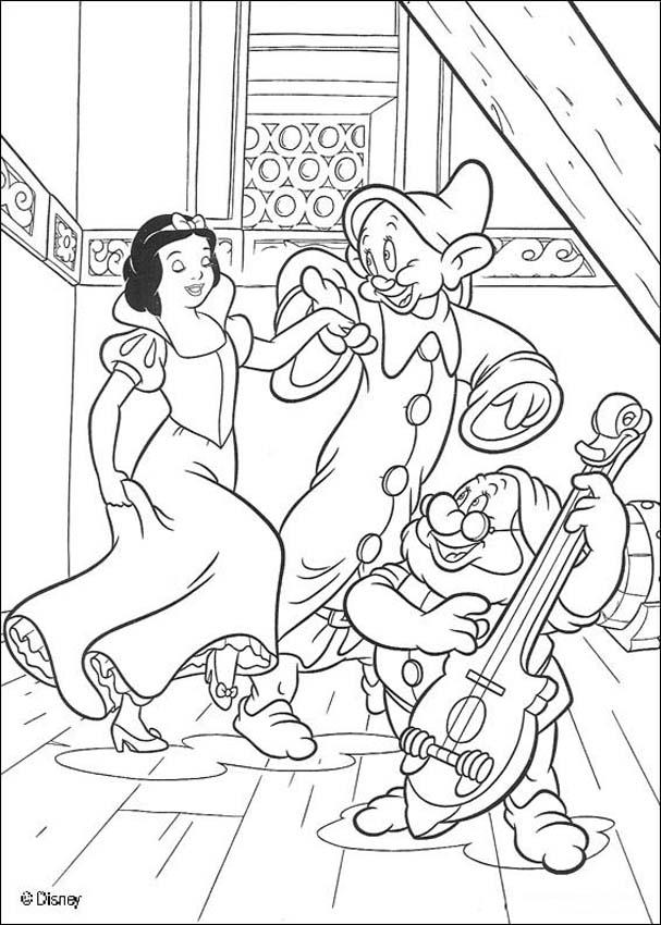 Coloring page: Snow White and the Seven Dwarfs (Animation Movies) #133917 - Free Printable Coloring Pages