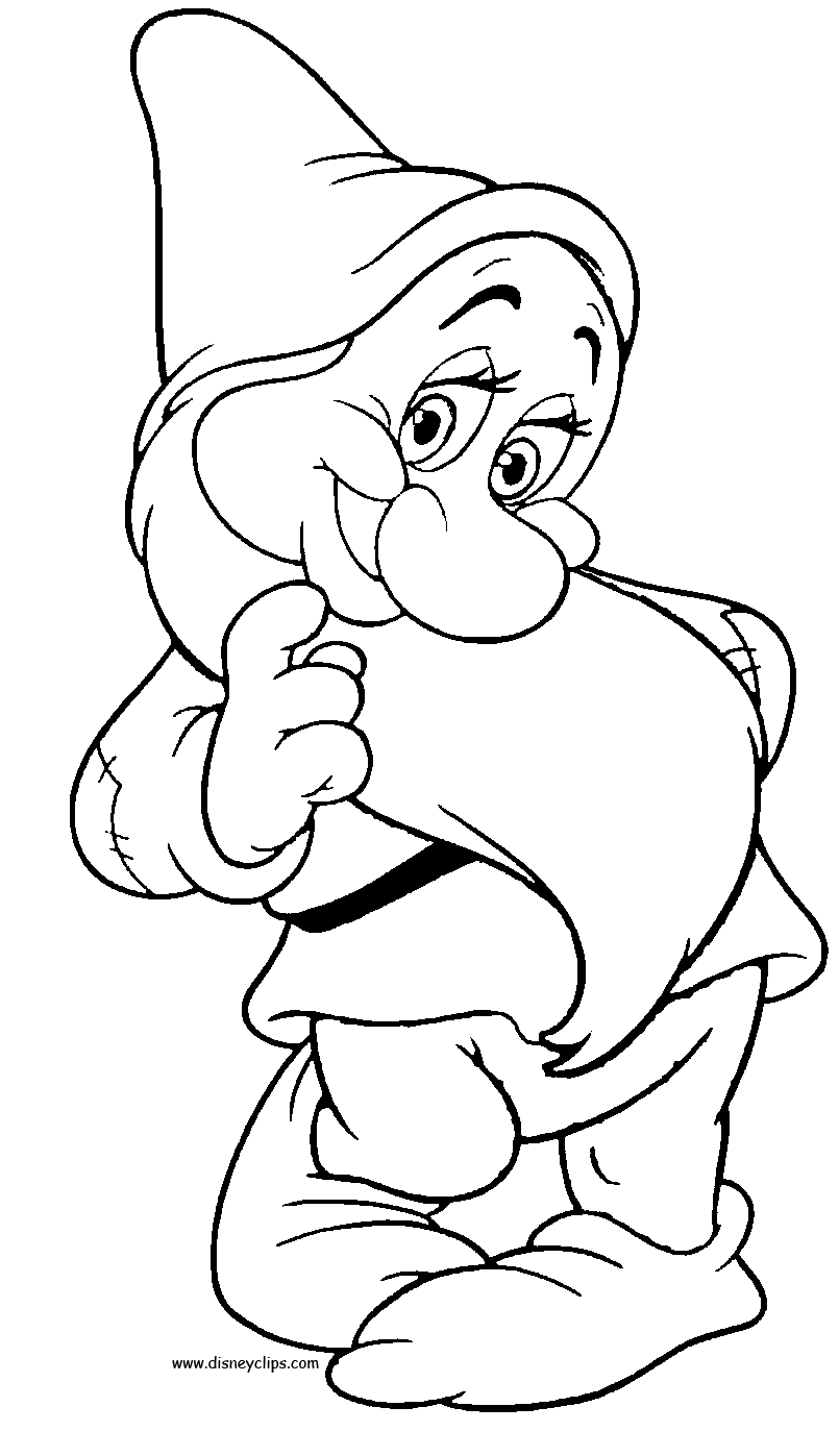 Coloring page: Snow White and the Seven Dwarfs (Animation Movies) #133926 - Free Printable Coloring Pages