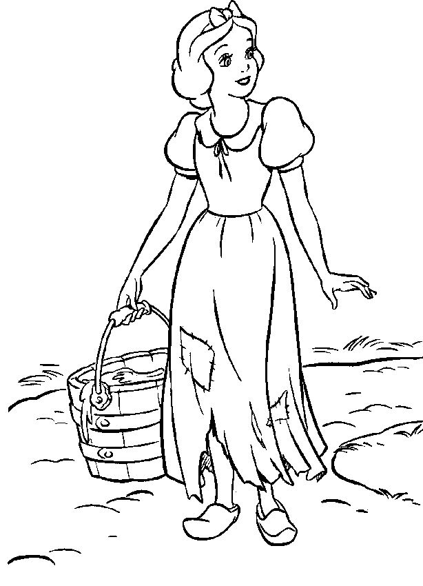 Coloring page: Snow White and the Seven Dwarfs (Animation Movies) #133928 - Free Printable Coloring Pages