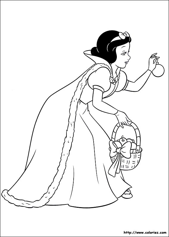 Coloring page: Snow White and the Seven Dwarfs (Animation Movies) #133930 - Free Printable Coloring Pages